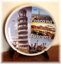Ceramic plate Tuscany "city"