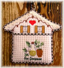 Pot Holder House with pocket and Lace oil