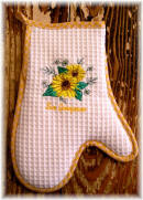 Pot Holder Glove sunflowers