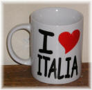 Ceramic cup "I Love Italia"