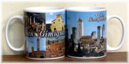 Ceramic cup San Gimignano "towers"