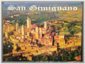 Tovagliette San Gimignano aerial